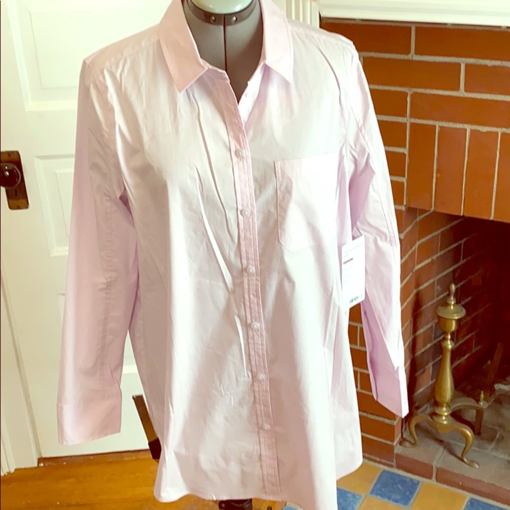 Athleta long and lean passage shirt light pink L